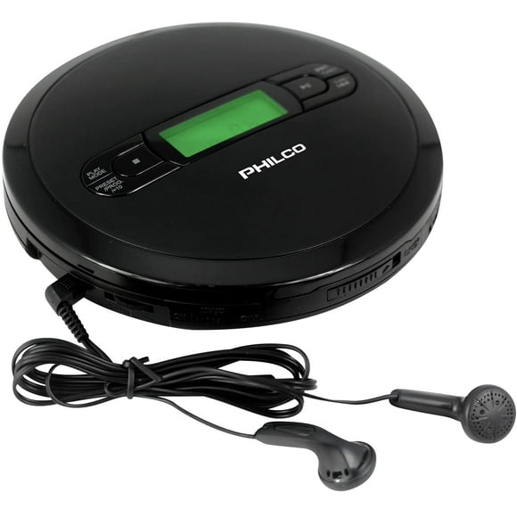 Reproductor de CD portátil Philco con reproducción de MP3 y radio FM