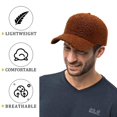 thumbnail image 4 of Gorra De Béisbol De Lana De Cordero Sintético Para Hombres Y Mujeres - Gorros Deportivos De Lana De Peluche Cálido Invierno Viajes Al Aire Libre, 4 of 5
