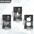 thumbnail image 7 of Yayeee Toggle Light Switch Wall Plate 1-Gang 4.5"x2.7" Home Decorative Outlet Cover, Space Earth, 7 of 7