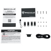 Rockville RW68CA 400w 6x8 Slim Under-Seat Active Powered Car/Truck Subwoofer Sub