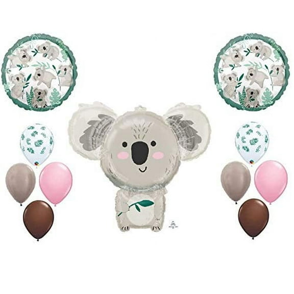 Baby Koala Bear Shower 11pc Any Occasion Birthday Australia New Zealand Travel Outback Jungle Animal Safari Favors Decor Eucalyptus