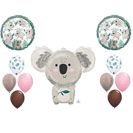 Baby Koala Bear Shower 11pc Any Occasion Birthday Australia New Zealand Travel Outback Jungle Animal Safari Favors Decor Eucalyptus