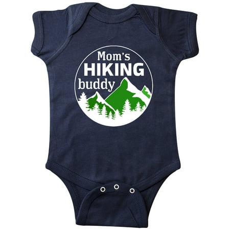 

Inktastic Mom s Hiking Buddy Mountains and Trees Gift Baby Boy or Baby Girl Bodysuit