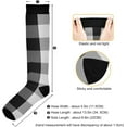 thumbnail image 3 of GZHJMY Buffalo Plaid Compression Socks, Women Men Long Stocking (20-30mmHg), Travel Knee High Stockings for Athletic Sports,Running,Cycling,Nursing, 3 of 7
