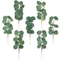 thumbnail image 1 of Gwong Decoración hogareña 10pcs / set Green Artificial Eucalyptus hoja de las plantas de la guirnalda para la decoración navideña Gwong 21052658, 1 of 6