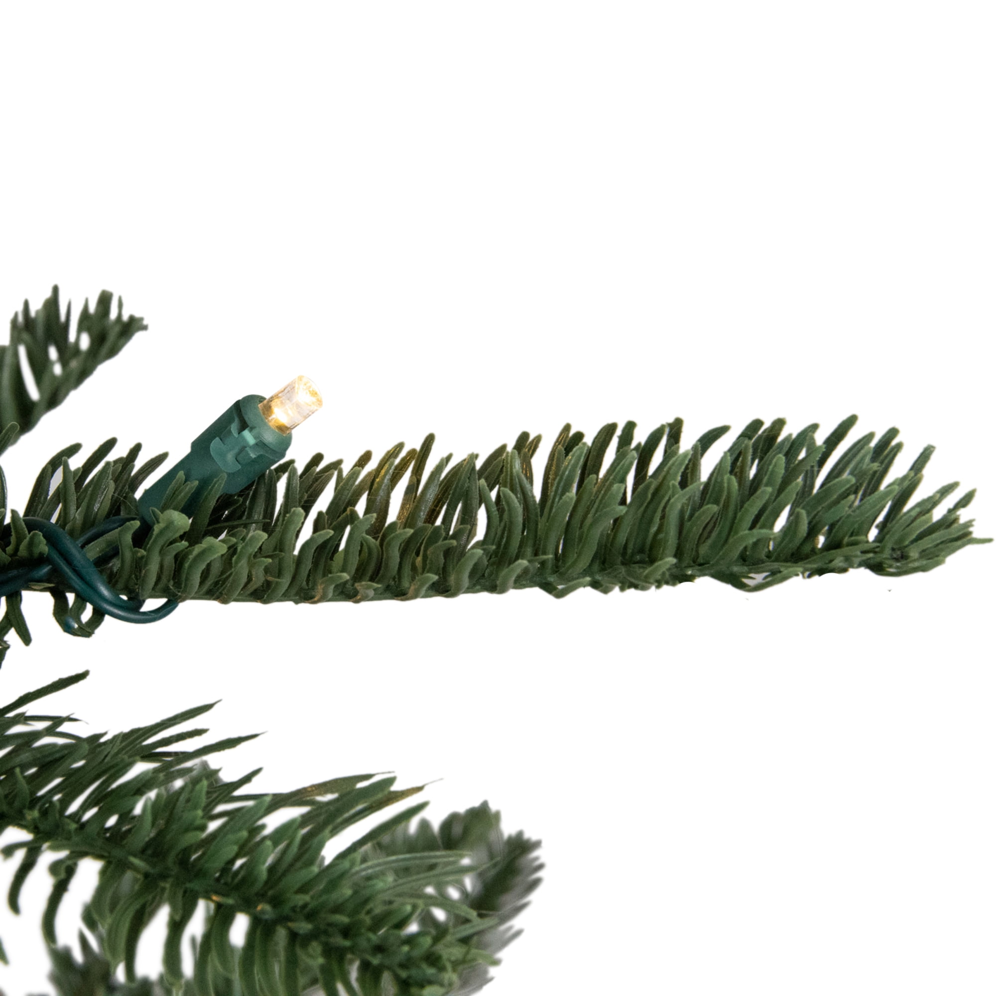 4.5' Pre-Lit Layered Noble Fir Artificial Christmas Tree - Warm Clear LED Lights