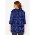 thumbnail image 2 of Catherines Women's Plus Size Easy Fit 3/4-Sleeve V-Neck Tunic, 2 of 4