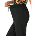 thumbnail image 5 of Cimmuovere High Waist Slim Fit Uniform -Multiple Pockets For Workwear- Slim Fit Breathable Scrub Trousers - Side Zip Pockets With Zip Storage - Elastic Cuffs/Ankles Sizes XS-L, 5 of 10