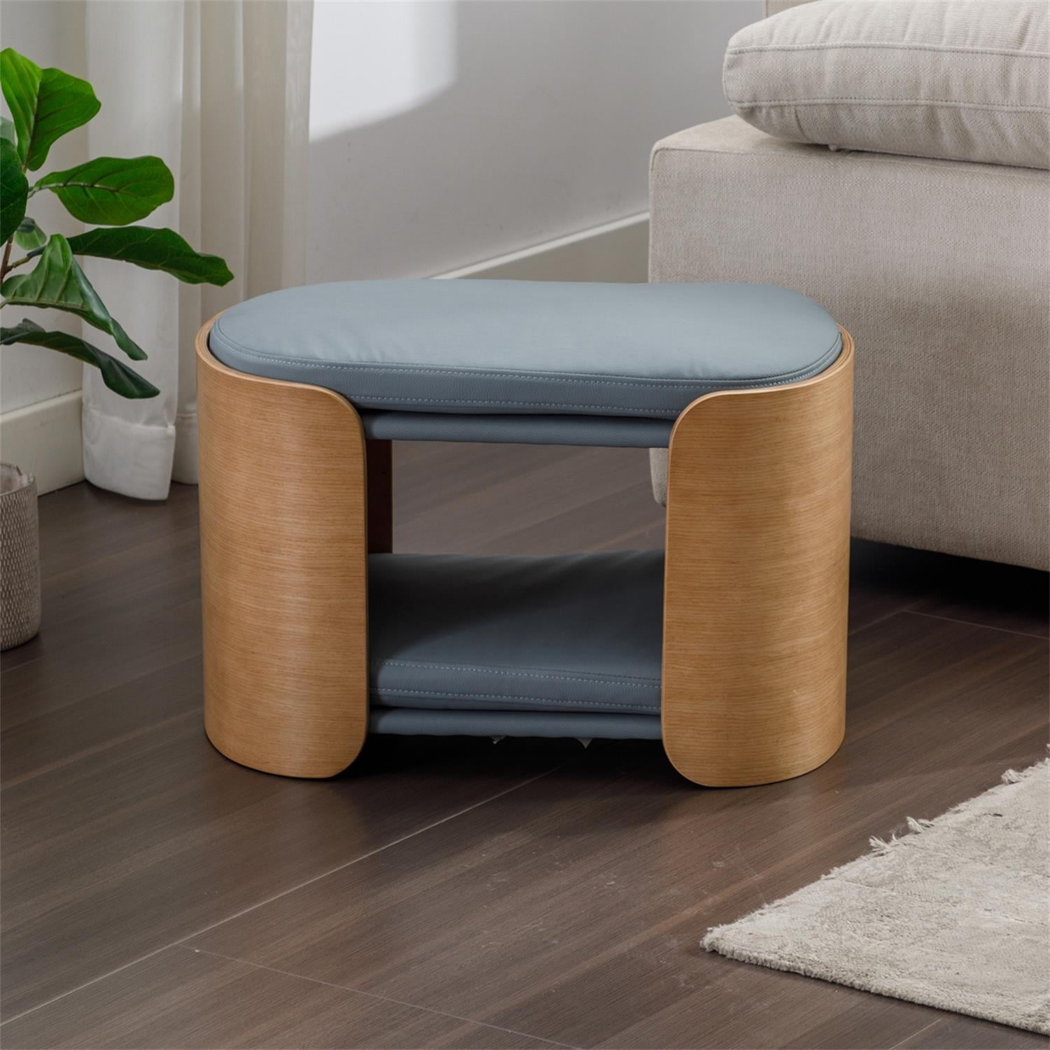 Pefilos 24" Double Cat Bed Pet Sofa with Solid Wood Legs and Bent Wood Back, Cat Scratch Resistant PU Cushion, Dog Bed Sofa for Indoor, Light Gray Pefilos 24" Double Cat Bed Pet Sofa with Solid Wood Legs and Bent Wood Back, Cat Scratch Resistant PU Cushion, Dog Bed Sofa for Indoor, Light Gray