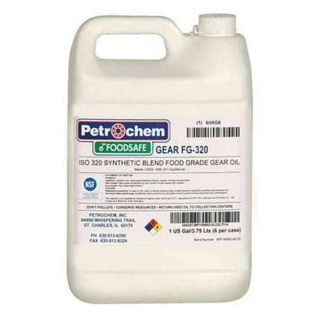 1 gal Gear Oil Jug 320 ISO Viscosity, 90 SAE, Clear