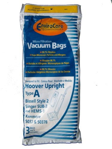 Decades Elite Concep Legacy Convertible 6 Hoover Allergy Vacuum Type a Bags 
