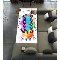 thumbnail image 1 of ABPHQTO Good Vibes Raster Runner Rug 2.6 x 7ft Long Area Rug Carpet for Hallway Kitchen Bedroom Living Room Laundry Patio Entryway Front Porch Mat, 1 of 6