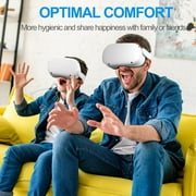 Facial Interface & Face Cover Pad for Oculus Quest 2, Sweat-Proof PU Foam Cushion - VR Accessories for Meta Quest 2, Compatible with Oculus Quest 2 Original Spacer