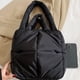 thumbnail image 4 of Bolso informal para mujer, bolso de mano de gran capacidad, bolso de invierno para niñas (negro), 4 of 8