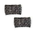thumbnail image 1 of Sonducket Diadema de invierno para mujer, orejeras de ganchillo, motocicleta para mujer, color negro Accesorio para el cabello Negro+Blanco Sonducket AP009482-19B, 1 of 6