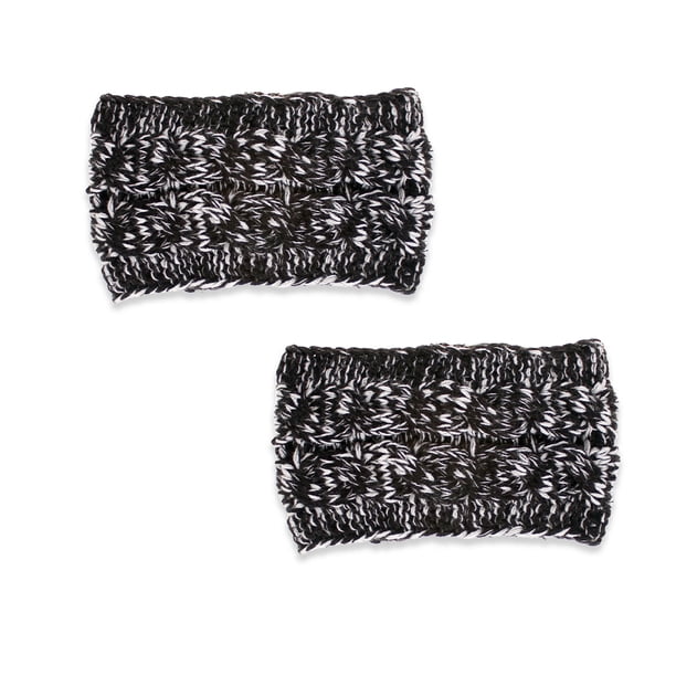 Sonducket Diadema de invierno para mujer, orejeras de ganchillo, motocicleta para mujer, color negro Accesorio para el cabello Negro+Blanco Sonducket AP009482-19B