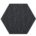 thumbnail image 1 of Indoor Outdoor custom size area rugs made in USA pattern Geometrical comes in Ten colors and Nine shapes rectangular,round,square,runners,oval,octagon,half round - Dark Grey, 10' Hexagon Area Rugs, 1 of 1