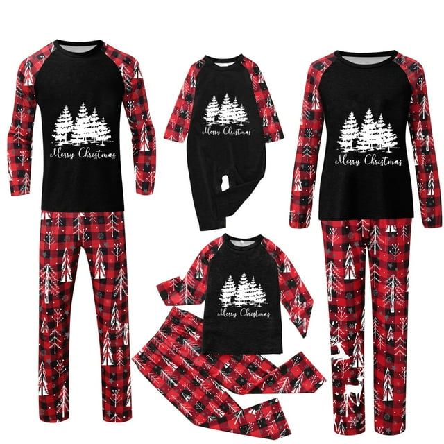 Daznico Pyjamas de Noël pour la Famille, Pyjamas de Noël Doux et à la Mode pour la Famille, Ensemble de Pyjamas Assortis pour Enfants (Taille : Enfant : 4 Ans)
