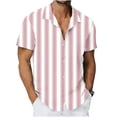 thumbnail image 6 of Timoontee Men's Short Sleeve Printed T Shirt Breathable Fabric Moisture Wicking V Neck Crew Neck Great For Multiple Quick Dry Pink XXL, 6 of 7