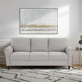 thumbnail image 3 of Lexicon Ellery Textured Fabric 2-Piece Upholstered Sofa Set in Sand Brown, 3 of 12