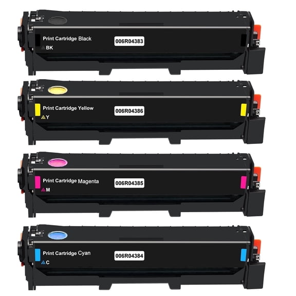 C230 C235 Toner Cartridge Set with Chip Replacement for Xerox 006R04383 006R04384 006R04385 006R04386 C230 C235 Printer(4 Pack)