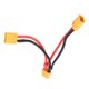 thumbnail image 4 of Cable conector de batería paralelo XT60 de silicona Cable de carga de batería RC Divisor en Y de doble extensión 1 hembra a 2 macho para coche RC avión RC barco RC ANGGREK Otros, 4 of 8