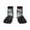 2 Black-1, variant on Flower Crown White Horse Pattern Quarter Crew Socks,Toe Seamed Ankle Socks,Cotton Cushioned Breathable Athletic Crew Sports Socks