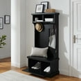 thumbnail image 3 of Crosley Furniture Shoreline Hall Tree Black, 3 of 11
