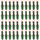 thumbnail image 1 of 10 señuelos de pesca blandos de 60 mm y 7 g, cebos artificiales de abeja para lubina (Verde), 1 of 7