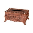 thumbnail image 3 of European Style Rose Tissue Box Cover, Napkin Dispenser, Elegant Design Storage Organizer, Paper Holder for Countertop Office Kitchen Decoration Large Red Bronze, 3 of 8