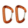 thumbnail image 2 of Mini mosquetón de aleación de aluminio kusrkot 16KN Clip de llavero naranja, 2 of 8