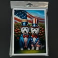 thumbnail image 3 of All American Westie Greeting Cards Pack of 8 7 in x 5 in, 3 of 3
