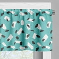thumbnail image 3 of Ambesonne Turquoise Blue Window Valance, Quirky Brushstrokes, 54" X 18", Turquoise Dark Grey, 3 of 5