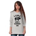 thumbnail image 4 of Like Pig Butts Cannot Lie Bacon Lover Long Sleeve TShirt Men Women Brisco Brands S, 4 of 6