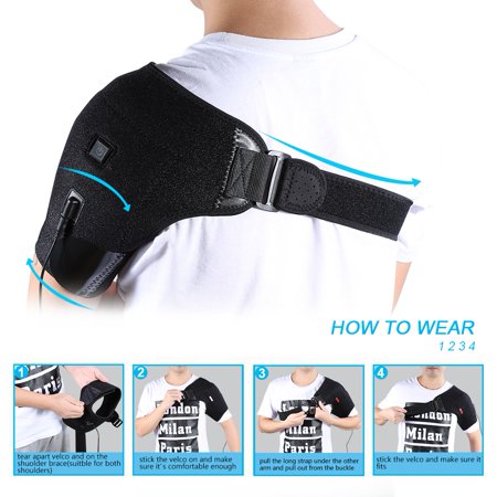shoulder electric heat pain relief heating pad therapy relaxing adjustable walmart walfront dialog displays option button additional opens zoom