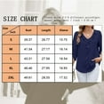 thumbnail image 3 of TEMOFON Summer Tops for Women Casual Ruffle V Neck 3/4 Sleeve Blouses Comfy Chiffon Loose Fit Blouses Solid Color Tee Shirts, 3 of 5