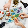 thumbnail image 5 of Butterfly Cutting Board, Colorful Butterfly Pattern Ornamentation Winged Animal Love Graphic Print, Decorative Tempered Glass Cutting and Serving Board, Small Size, Multicolor, by Ambesonne, 5 of 5