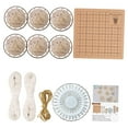 thumbnail image 2 of Rodajas de madera redondas con trozos de madera de cuerda para hacer adornos navideños con el kit de manualidades DIY. Establecer E, 2 of 9
