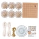 thumbnail image 2 of Juego de manualidades con rodajas de madera, círculos de madera redondos con cuerda para árbol de Navidad Establecer E, 2 of 9