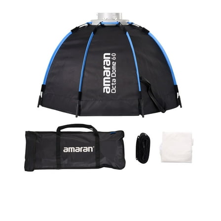 Amaran Octa Dome 60 24''/60cm Octagonal Softbox with Honeycomb Carrying Bag Folding & Quick Installation Compatible with Amaran 300C/150C/200X/100X/100D/60x S/60d S,by Aputure