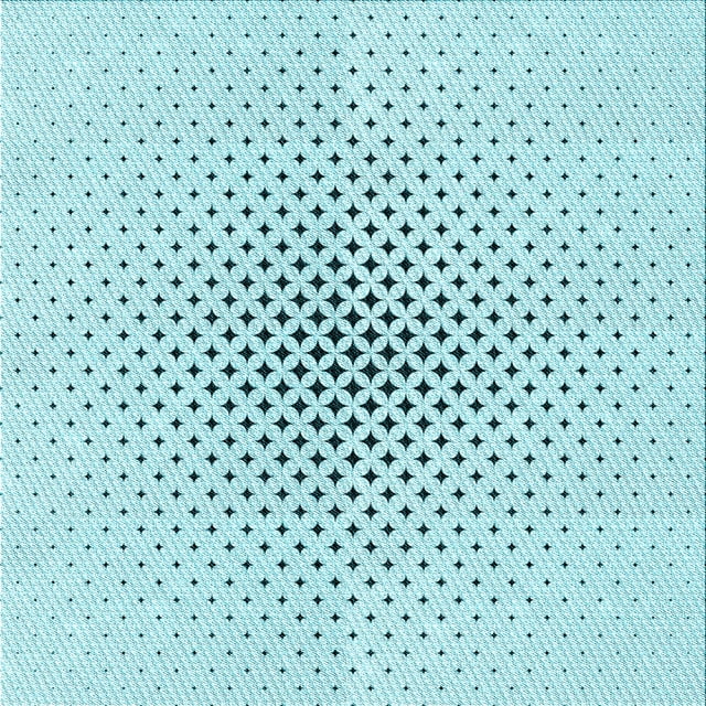 Ahgly Tapis d'Intérieur Lavable en Machine Carré Transitionnel Bleu Électrique, 5 Pieds Carré