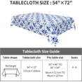 thumbnail image 3 of Blue Rectangle Table Cloth Magical Evil Eyes Astrology Tablecloth for Parties Dinning Rooms Kitchen Holiday Wedding Indoor Outdoor Birthday Table Decorations 60X784In, Blue, 3 of 5