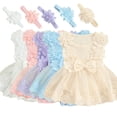 thumbnail image 4 of Gubotare Baby Girl Summer Romper Dress Baby Girl Romper Newborn Girl Short Sleeve Romper Jumpsuit Outfit Cute Clothes 0 3 6 9 12 18 24 Months (White,3-6 Months), 4 of 4
