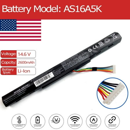 AS16A5K Laptop Battery for Acer Aspire E5-575G-76YK E5-475G-51SV E5-475G-525V 4ICR19/66 E5-575G-513W E5-475G-525W E5-774G-518Y E15E5-475 E5-475G-57K2 E5-774G-74Y0 E5-774G-75DQ E577436NN E5-575Gs