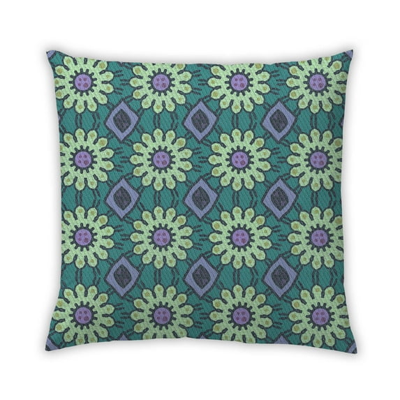 Ahgly Company Outdoor Square Contemporary Throw Pillow, 18 inch by 18 inch