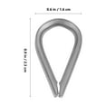 thumbnail image 2 of FOLOYORI 100Ud Anillos Para Cuerda De Acero Uso Industrial Resistencia En Ambientes Exteriores, 2 of 6