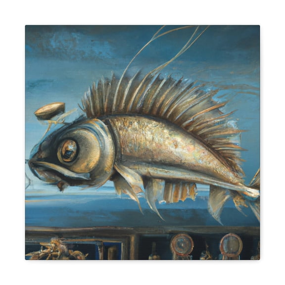 Fish Play in Rococo - Canvas