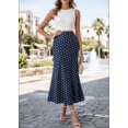 thumbnail image 2 of Long Skirts for Women Comfort Waist Floral A Line Skirts Summer Lightweight Wedding Guest Party Causal Skirts, 2XL, 2 of 8