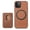 brown, variant on Dteck Wallet Case for iPhone 7 / 8 / SE 2022 & 2020, Magnetic Shockproof PU Leather Flip Case with Detachable Card Holders, Compatible with MagSafe Wireless Charging Kickstand Cover RFID Block, brown