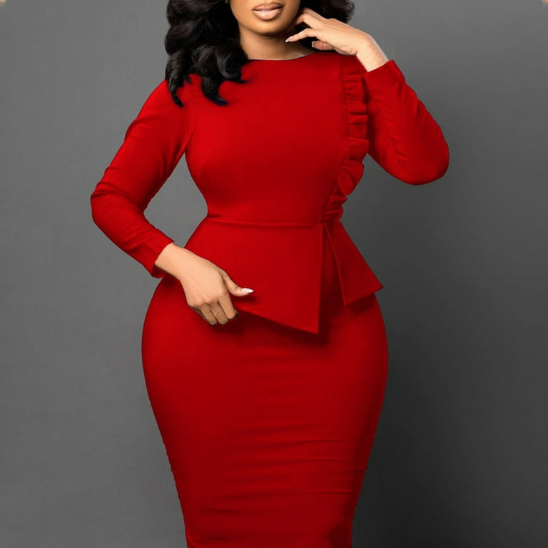 strapless open back dress Men's Satin Red Dress Shirt main image 0